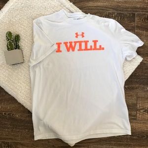 Men's White Under Armour Shirt
